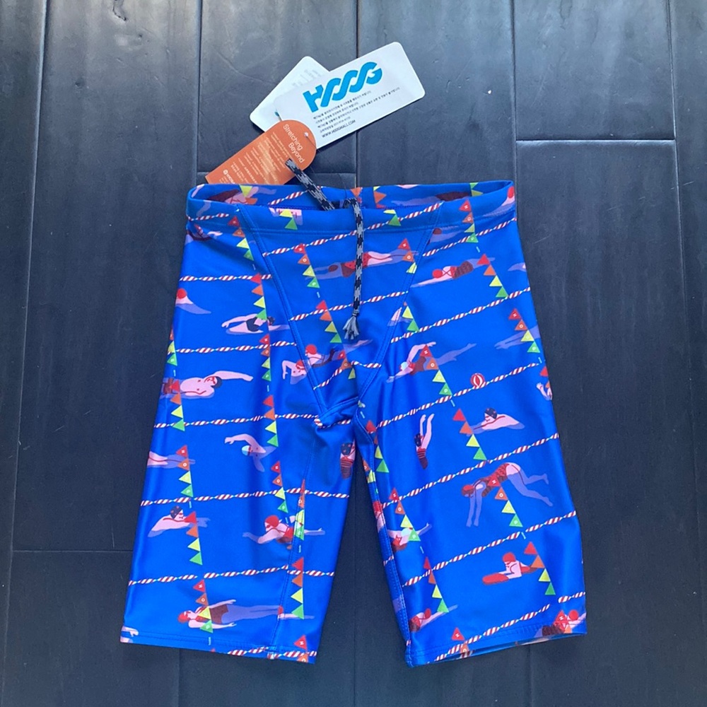 Last Chance - Boys Jammer - Korean Swimmer Print